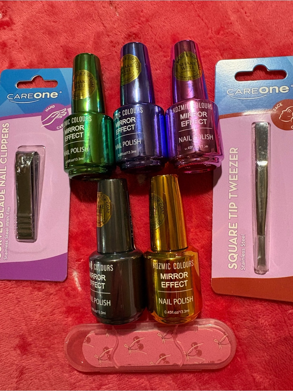 Kozmic Colours Mirror Effect Nail Polish Set - Multicolor